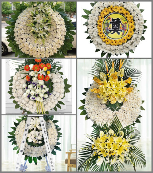 山东聊城莘县樱桃园镇花圈速递